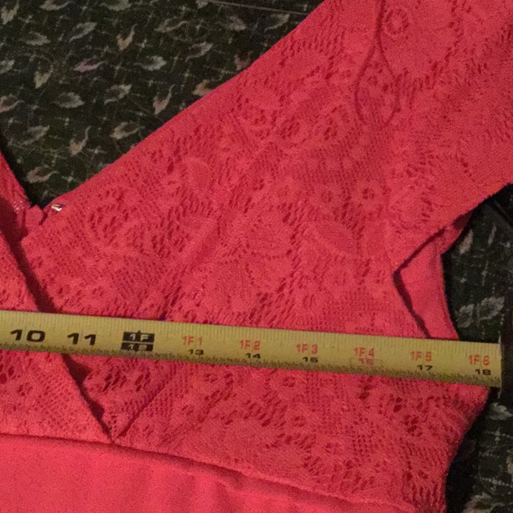 Dress -Adrianna Papell soft orange bandage-12 - Picture 5 of 7
